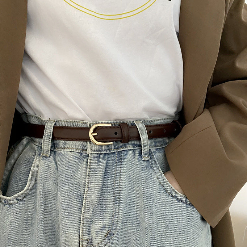 Super Easy To Match Soft Leather Belt Simple And Advanced Laurienne Paris