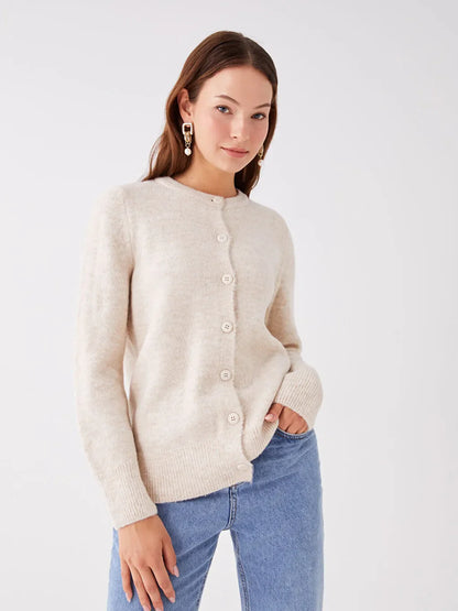 Tricotis™ | Cardigan Tricoté Boutonné Femme