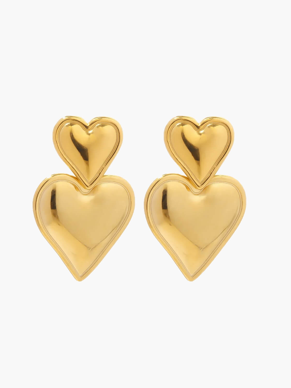 Boucles d'oreilles cœur 14K Bellerose Paris
